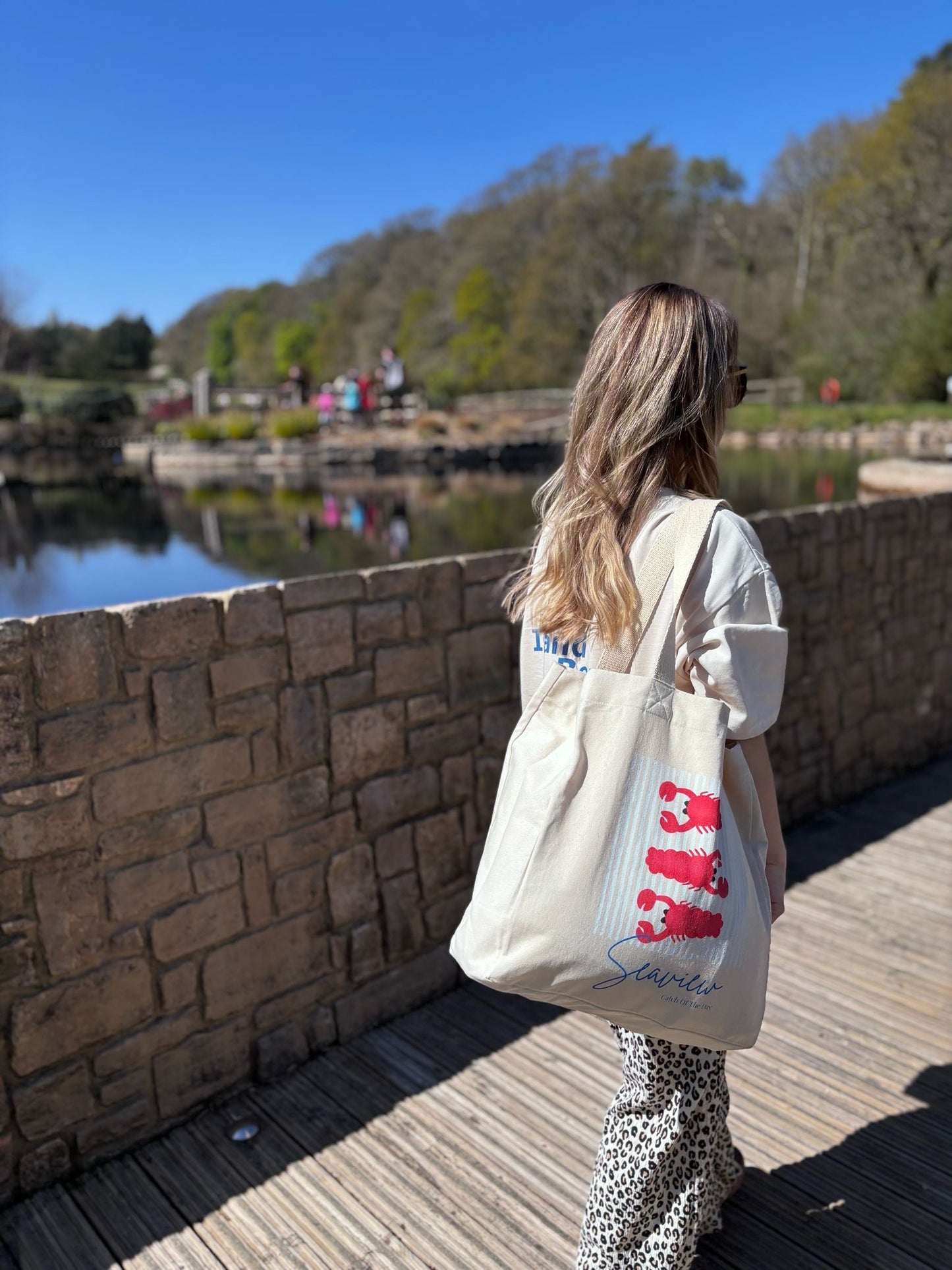 Lobster Print Tote Bag