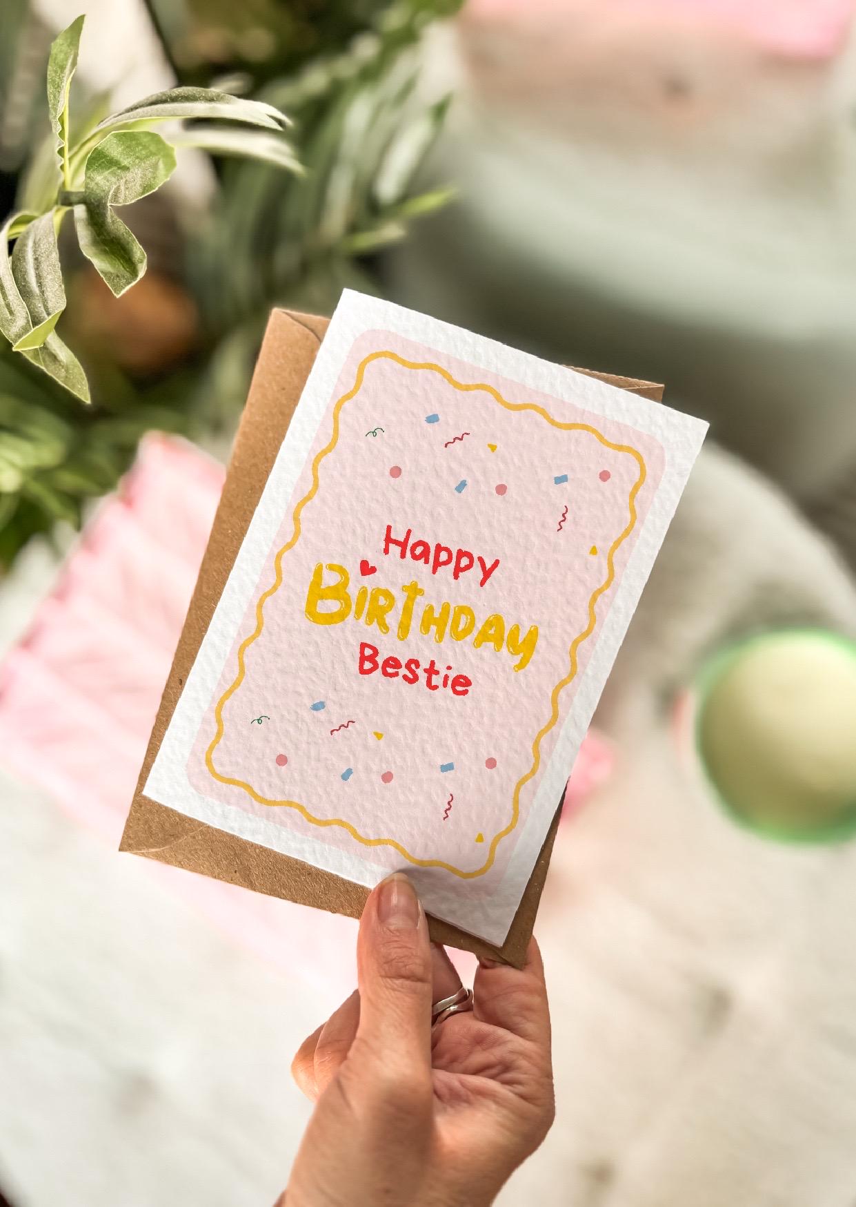 Happy Birthday Bestie Card