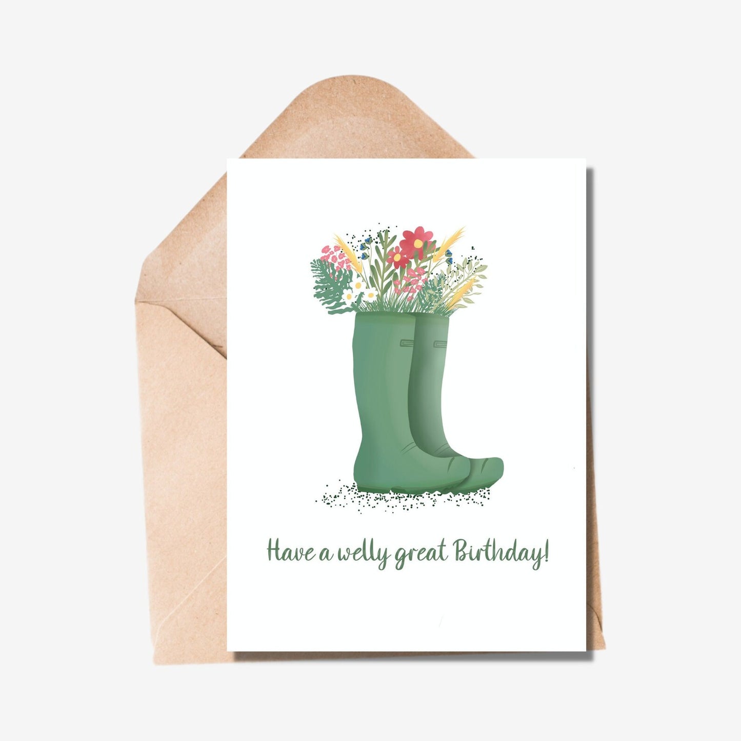 Welly Birthday Card