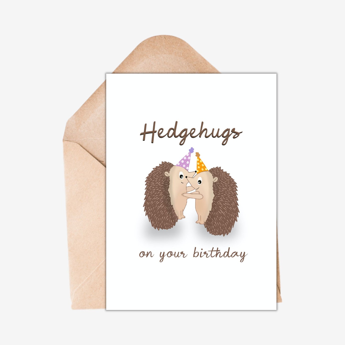 Hedgehugs On Your Birthday Card