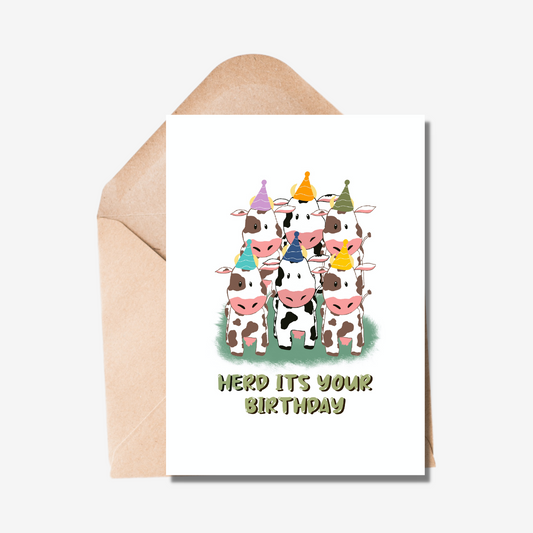 Herd It's Your Birthday Card