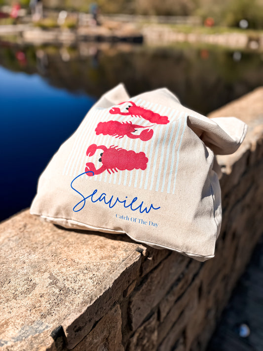 Lobster Print Tote Bag