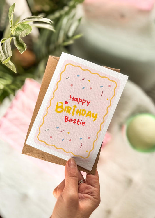 Happy Birthday Bestie Card