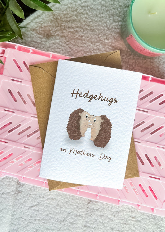 Hedgehugs On Mothers Day Card