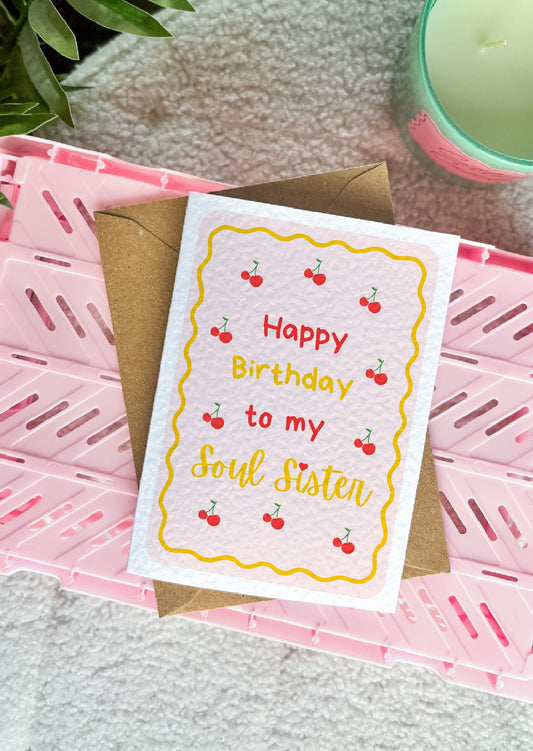 Soul Sister Birthday Card