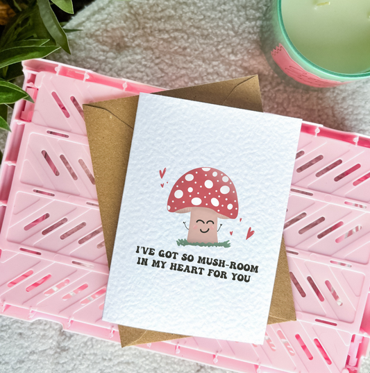 Love Mushroom Card