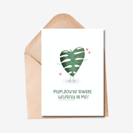 Mum Leaf Mothers Day Card