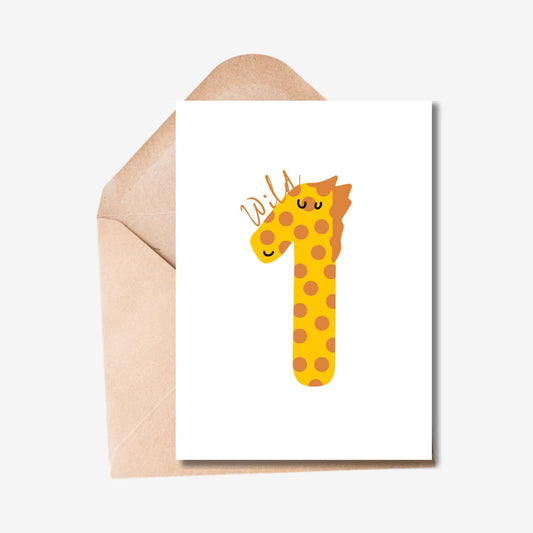 Wild One Birthday Card