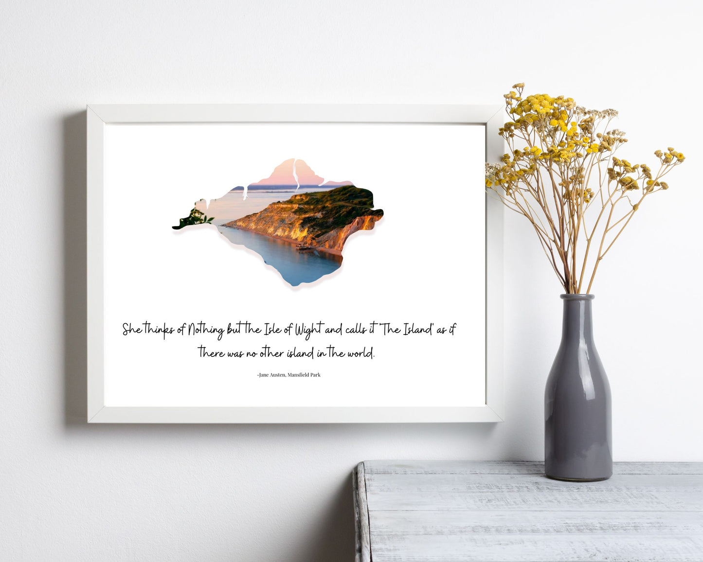 Isle of Wight Alum Bay Quote Print
