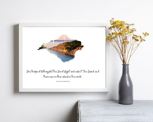 Isle of Wight Alum Bay Quote Print