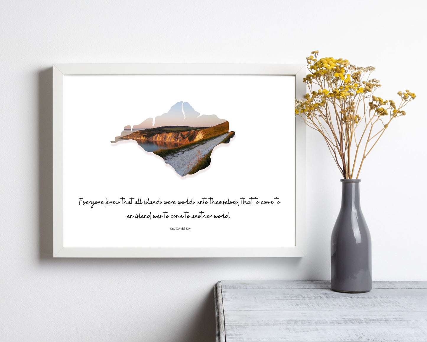 Isle of Wight Alum Bay Quote Print