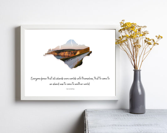 Isle of Wight Alum Bay Quote Print