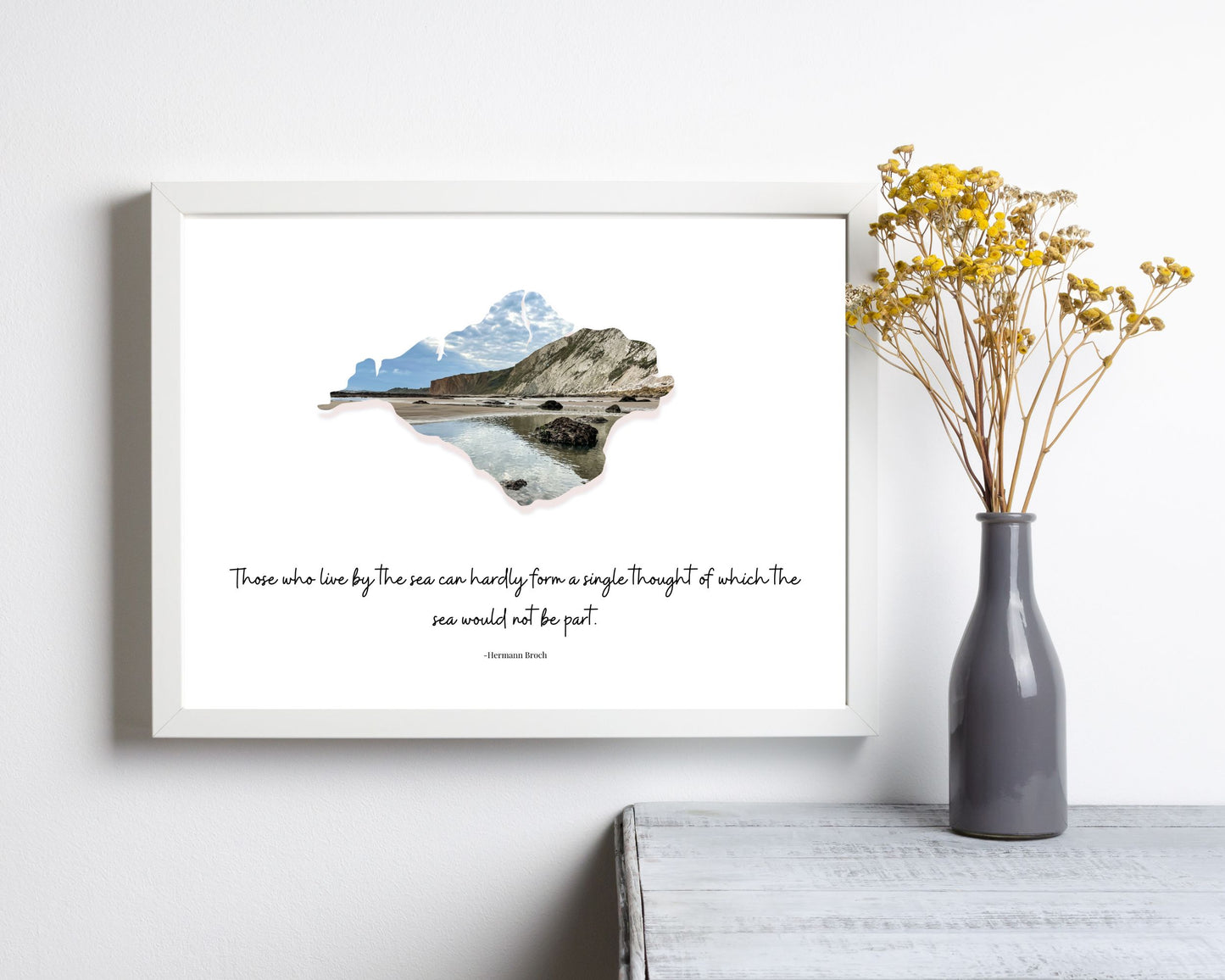Isle of Wight Yaverland Beach Quote Print